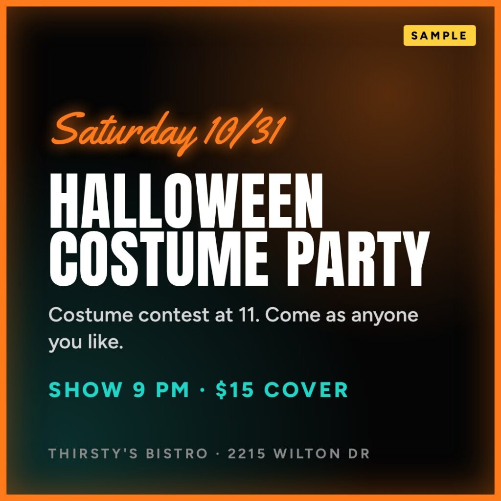 Flyer: Halloween Costume Party
